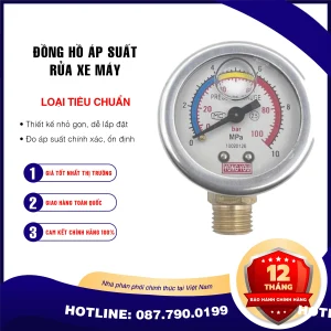 đồng hồ áp suất rửa xe máy