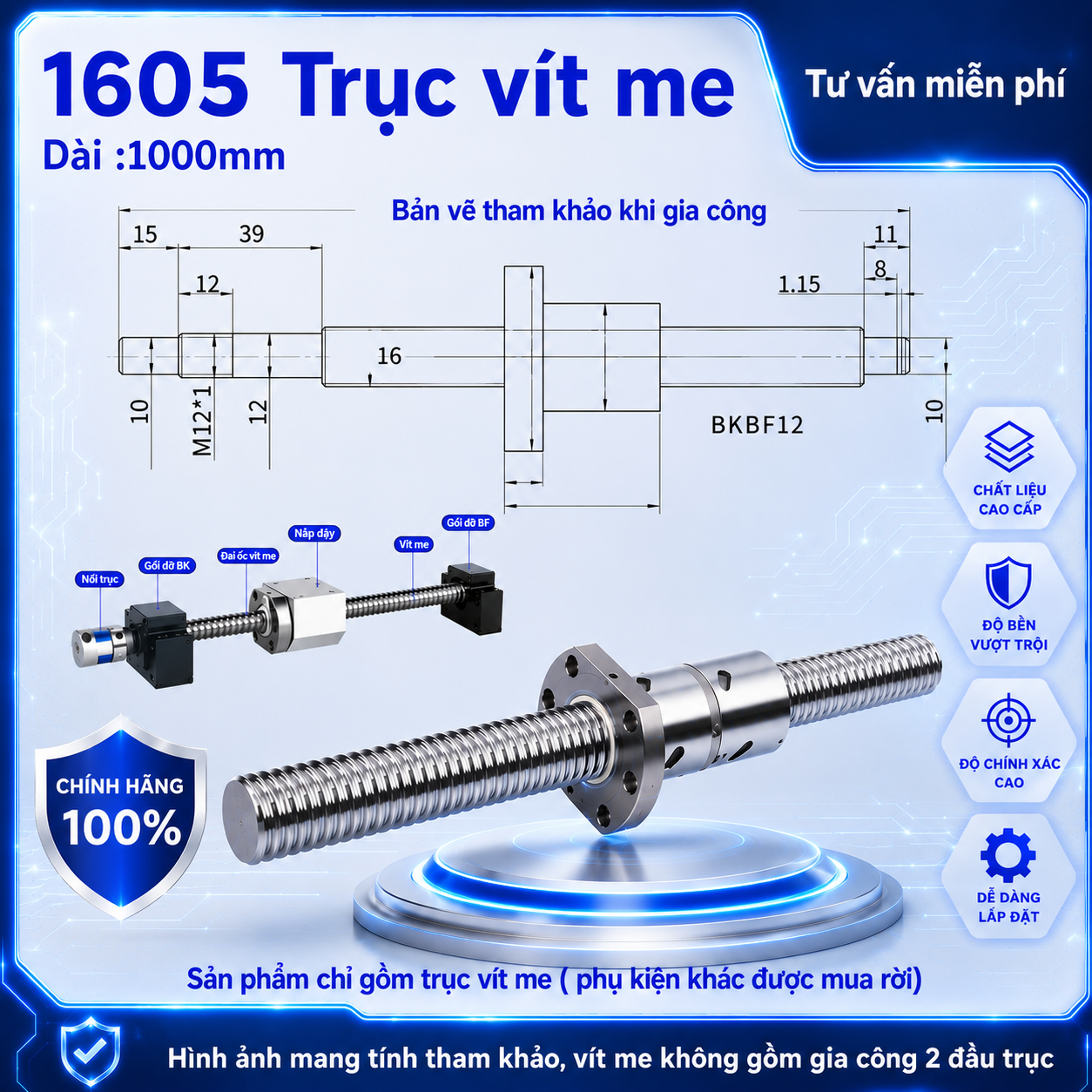 Trục vít me SFU1605
