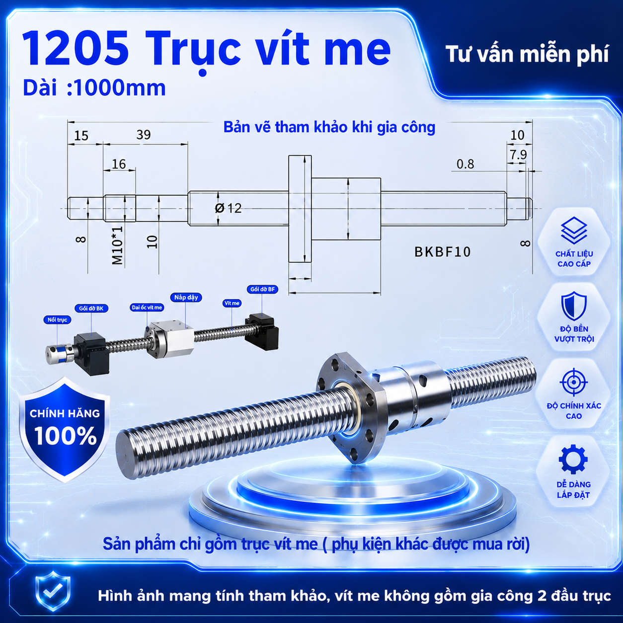 Trục vít me SFU1205