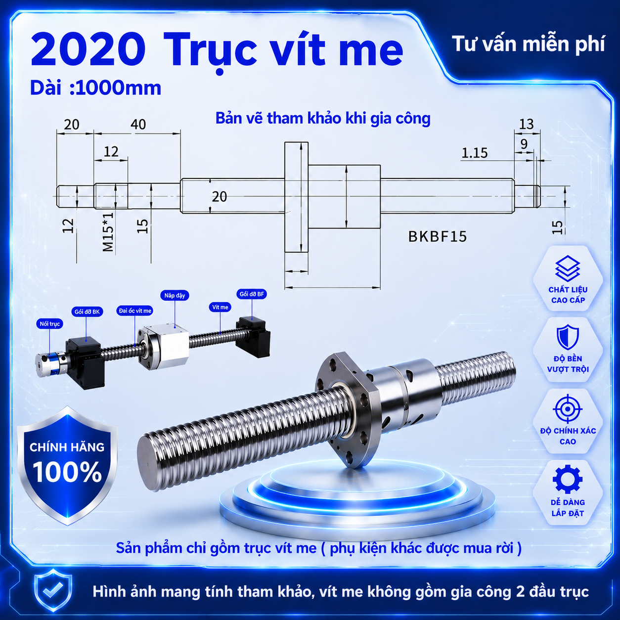 Trục vít me SFU2020