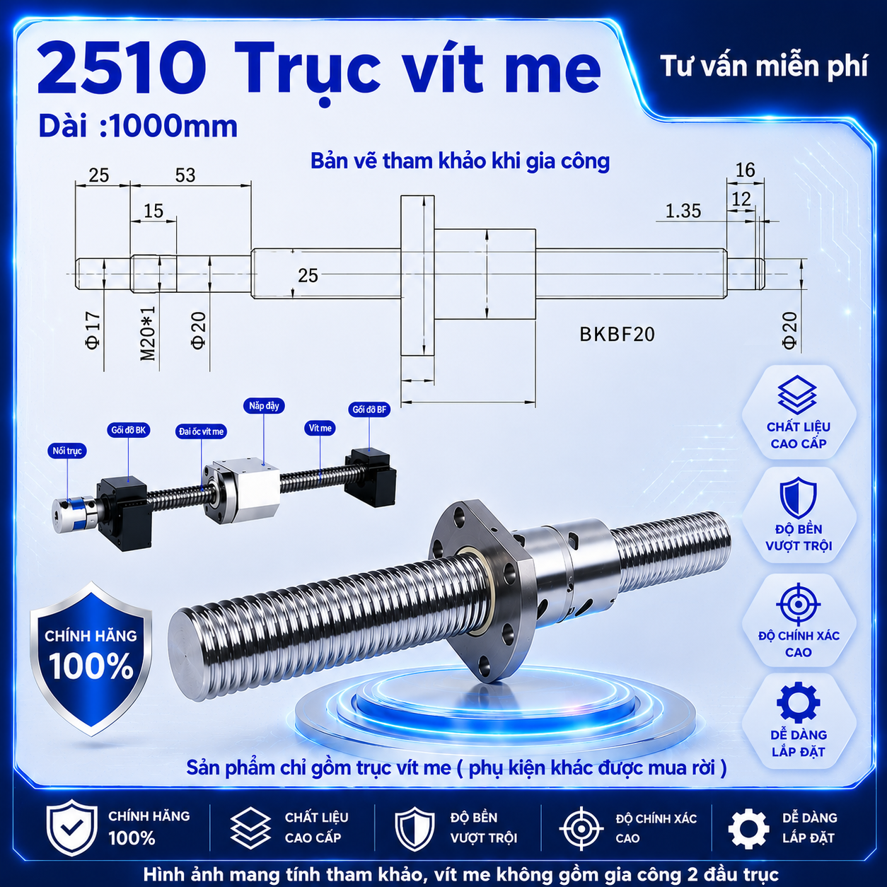 Trục vít me SFU2510