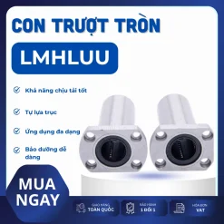 Con trượt tròn mặt bích Oval thân dài LMH16LUU (Bi trượt tròn)