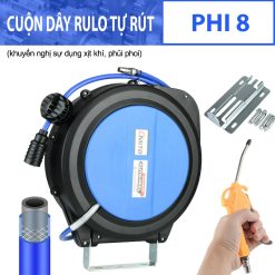 Cuộn Dây Rulo Khí Nén Tự Rút Phi 8, 10-12-15-20-25m
