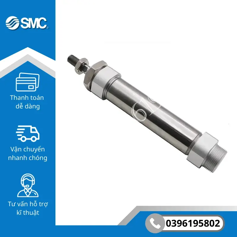 CJ2B10-15 - Xi lanh tròn SMC dòng CJ2 - Ảnh 4