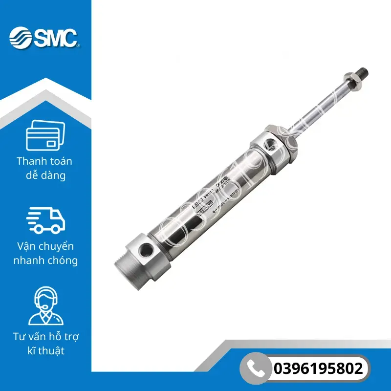 CJ2B10-15 - Xi lanh tròn SMC dòng CJ2 - Ảnh 6