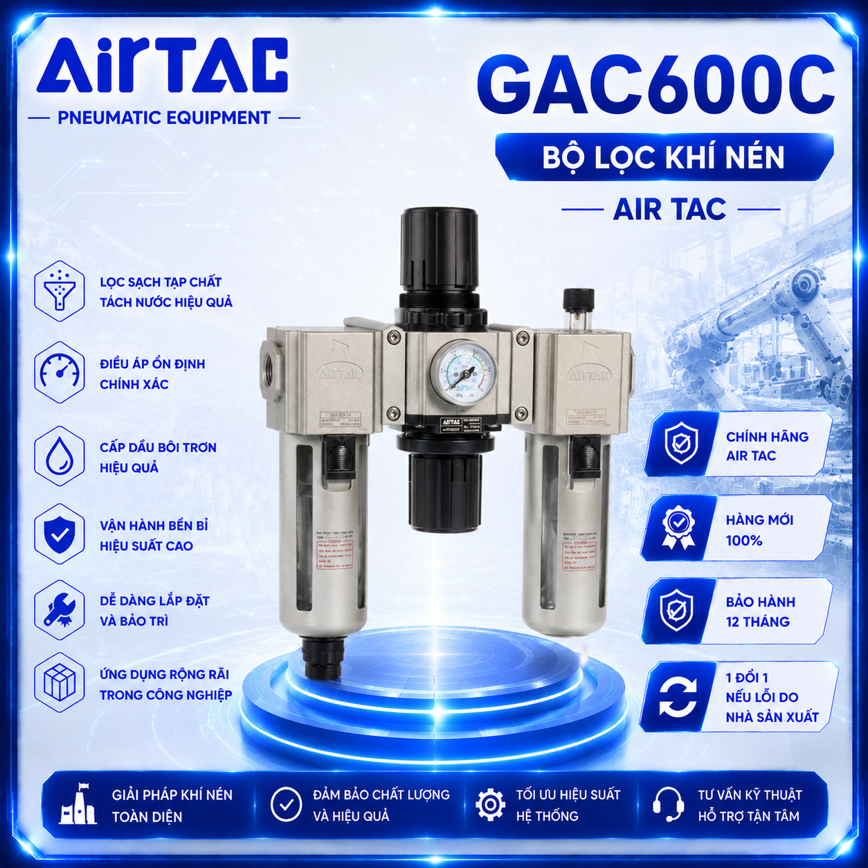 Lọc Khí Nén GAC600C AirTAC