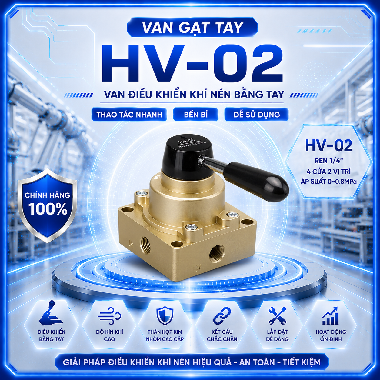 Van Gạt Tay HV-02 Chính Hãng