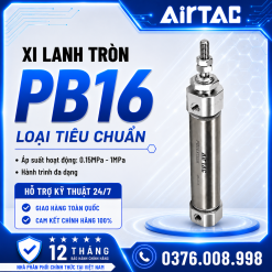 Xi Lanh Tròn Mini PB16 Series Chính Hãng