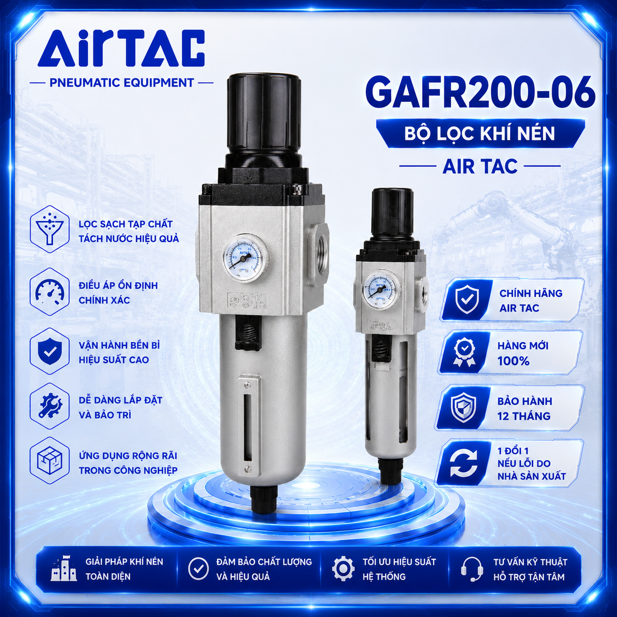 Bộ Lọc Khí Nén GAFR200-06 AirTAC