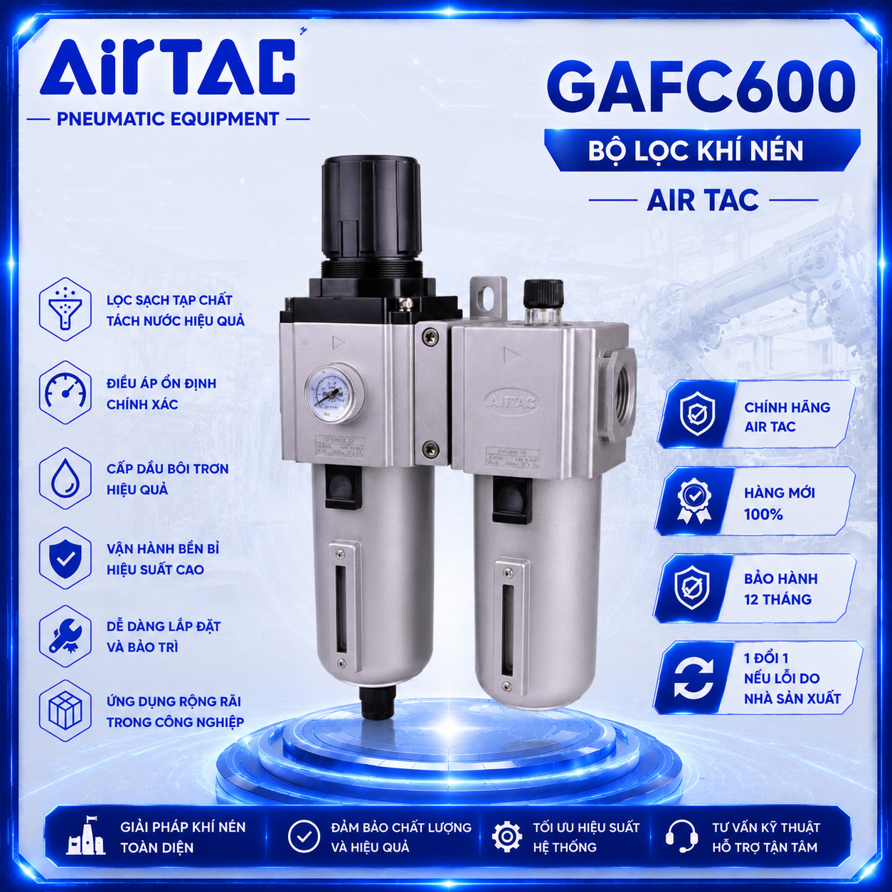 Bộ Lọc Khí Nén GAFC600 AirTAC