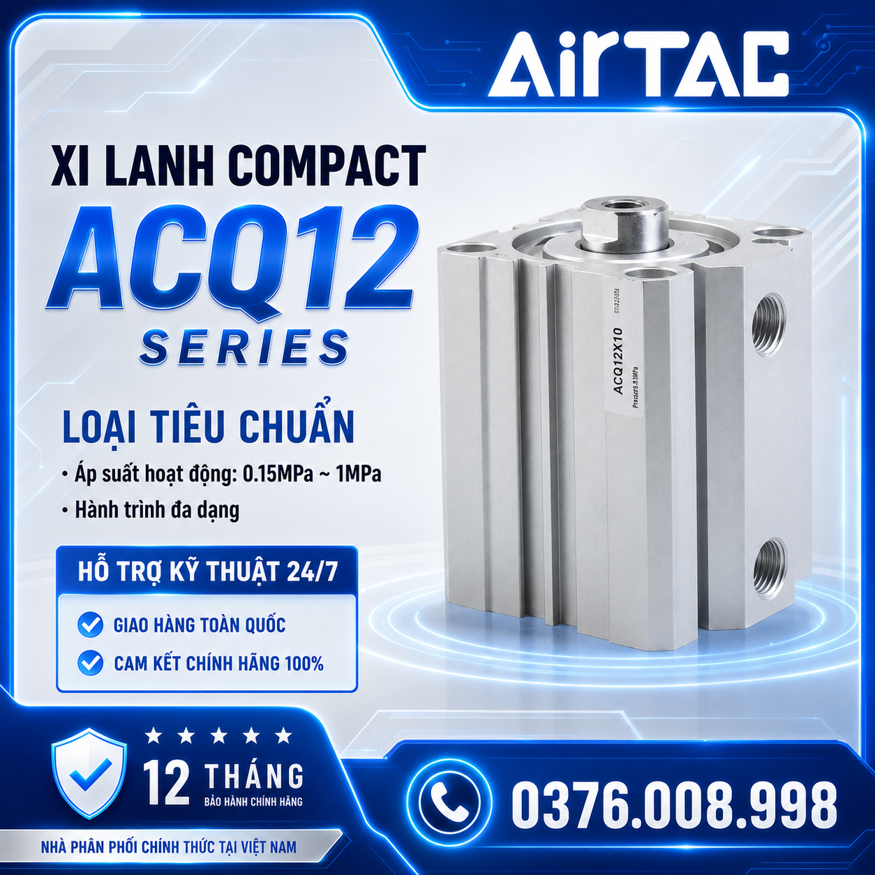 Xi Lanh Vuông ACQ – ACQ12 Series