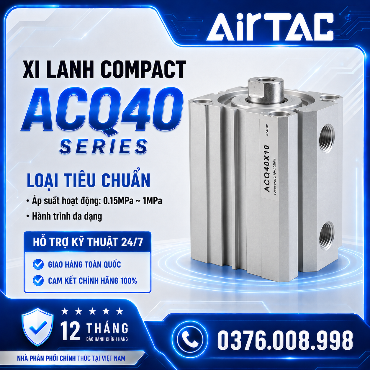 Xi Lanh Vuông ACQ – ACQ40 Series