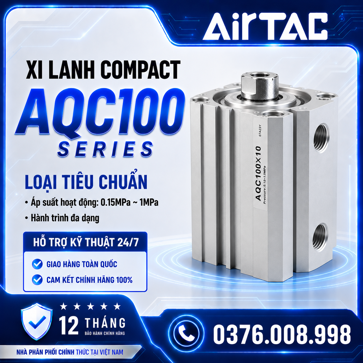 Xi Lanh Vuông ACQ – ACQ100 Series