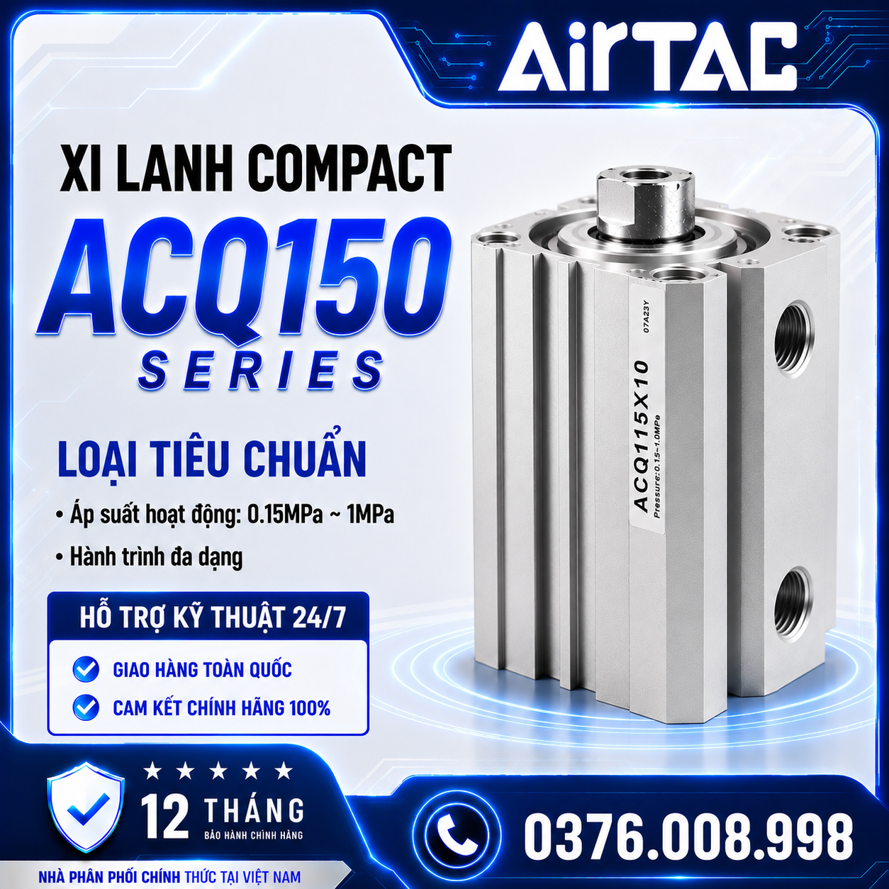 Xi Lanh Vuông ACQ – ACQ150 Series